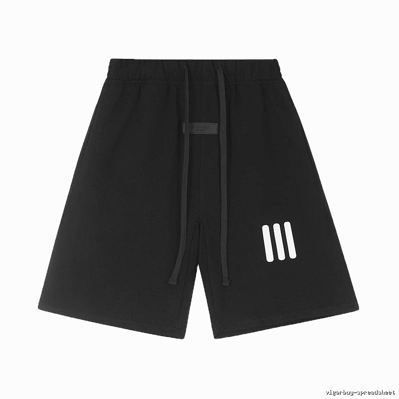 ESSENTIALS minimalist style black shorts