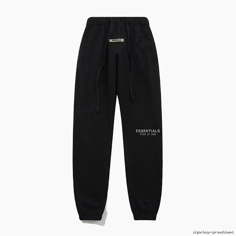 ESSENTIALS minimalist style black sweatpants