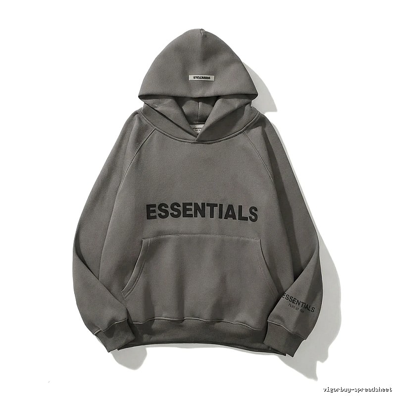ESSENTIALS minimalist style grey sweatshirt