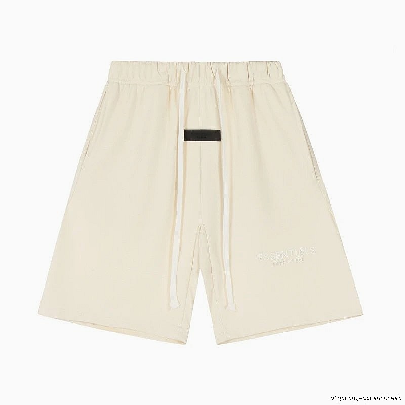 ESSENTIALS minimalist style off-white shorts