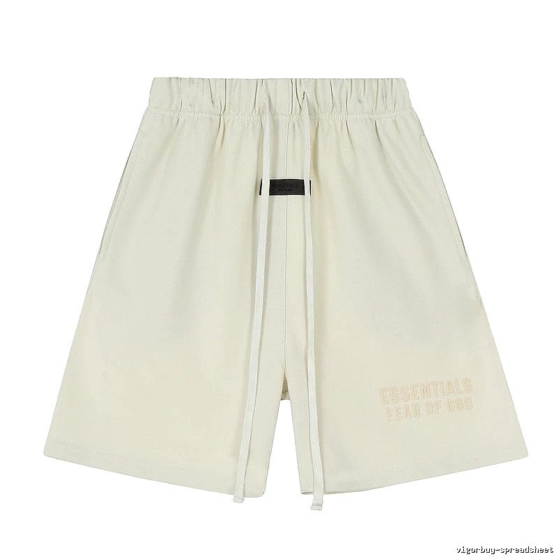 ESSENTIALS minimalist style off-white shorts