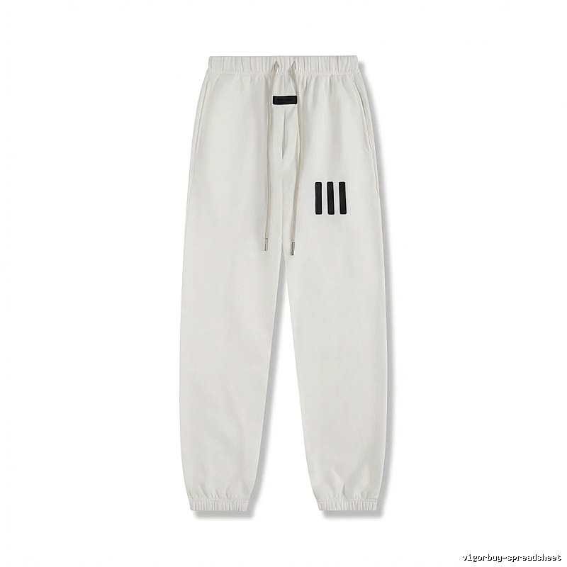 ESSENTIALS minimalist style white sweatpants