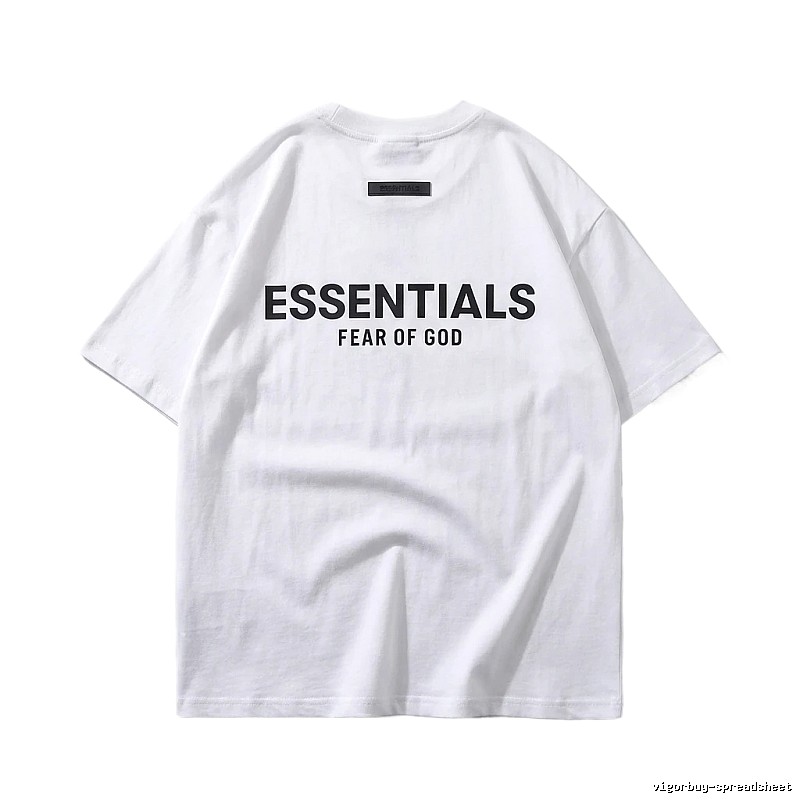ESSENTIALS minimalist style white T-shirt
