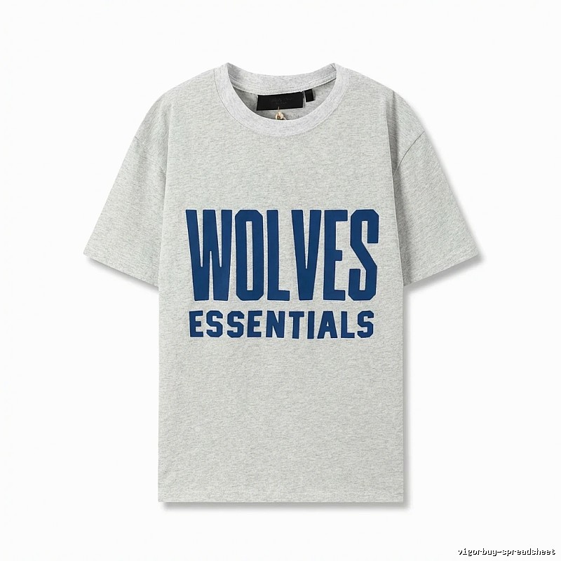 ESSENTIALS Simple Grey Short Sleeve
