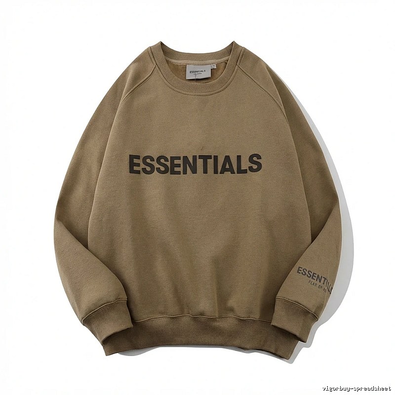 ESSENTIALS Simple Style Khaki Sweatshirt