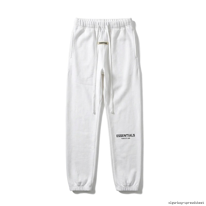 ESSENTIALS Simple Style White Sweatpants