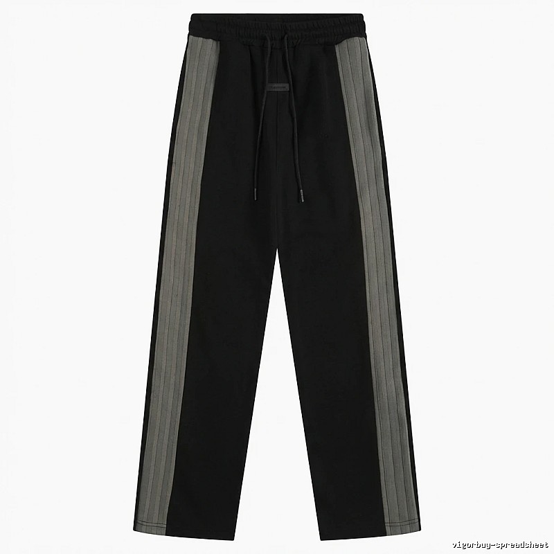 ESSENTIALS striped casual black pants