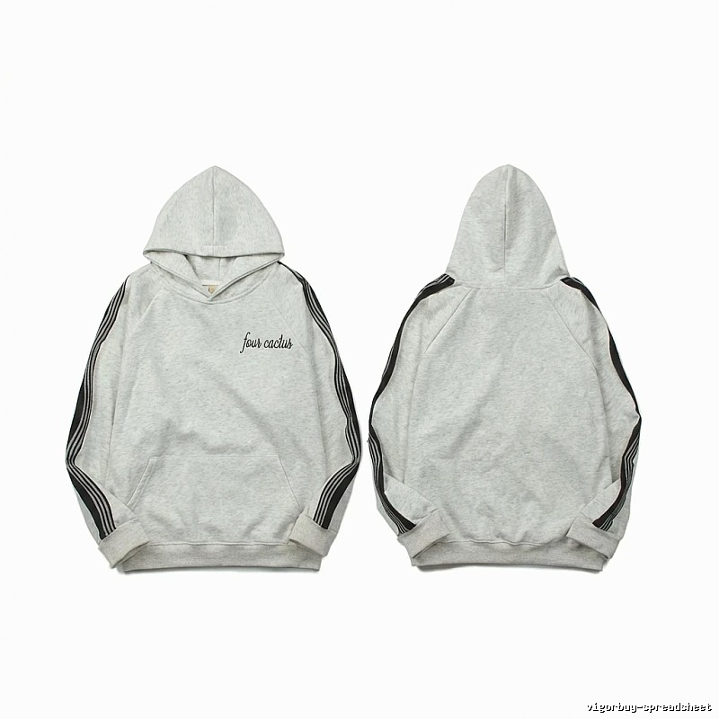 ESSENTIALS Trendy and Simple Style Grey Hoodie