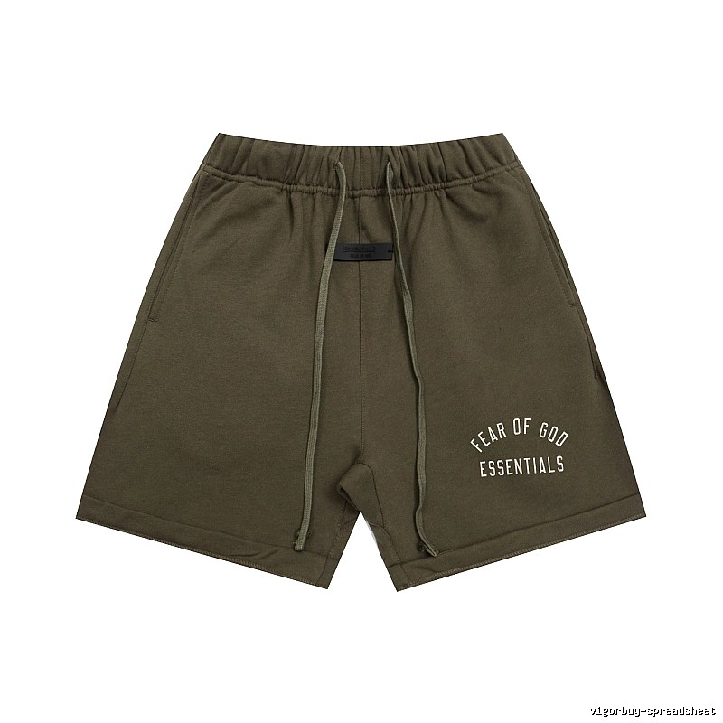 ESSENTIALS trendy brand army green shorts