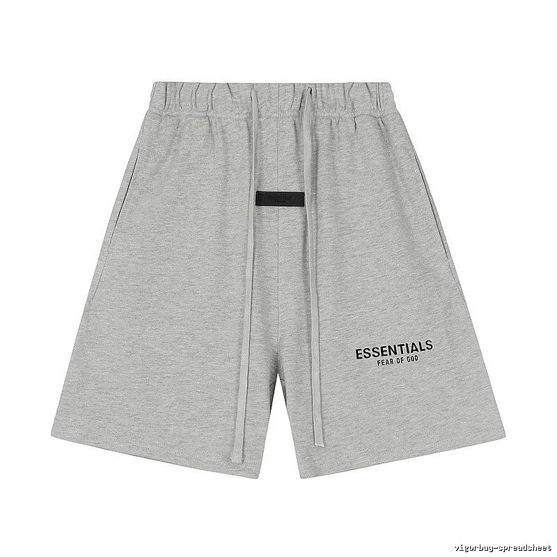 ESSENTIALS Trendy Brand Simple Style Grey Shorts