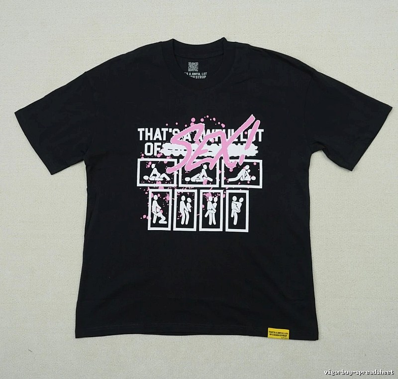 FR2 Funky Print Street Style Black Short-sleeve T-shirt