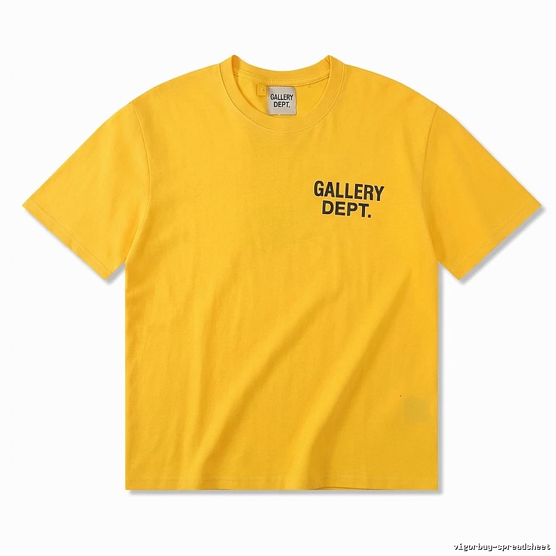 Gallery Dept. Alphabet Style Yellow T-shirt