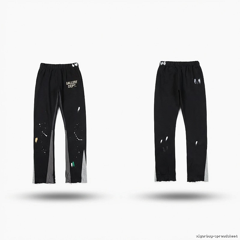 Gallery Dept Graffiti Street Style Black Pants