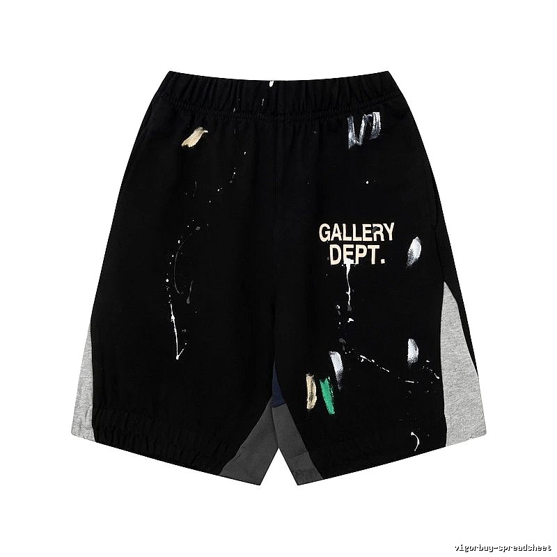 Gallery Dept. Graffiti Style Black Shorts