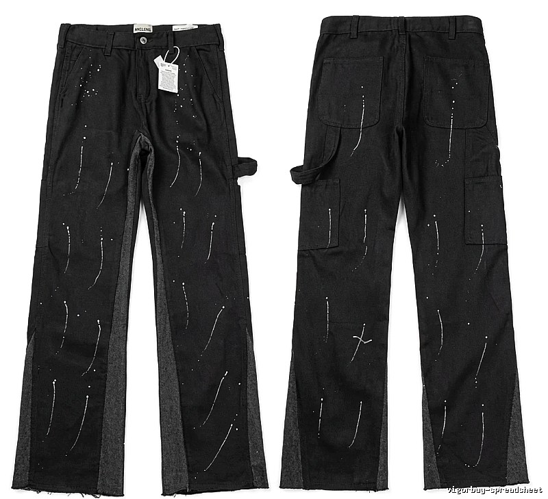 Gallery Dept Graffiti Style Black Work Pants