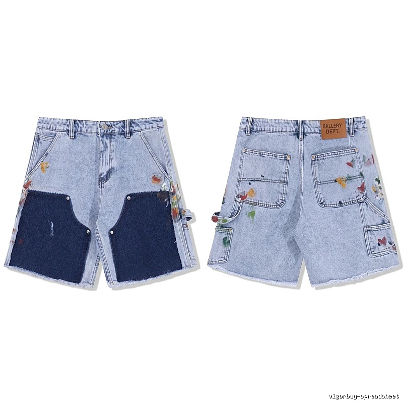 Gallery Dept Graffiti Style Denim Shorts