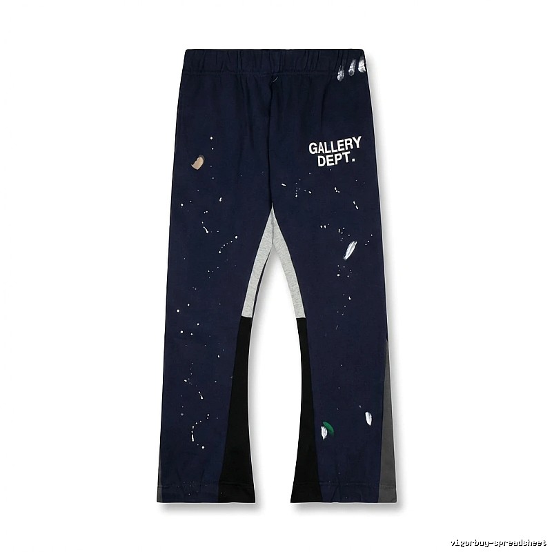 Gallery Dept graffiti-style navy blue pants