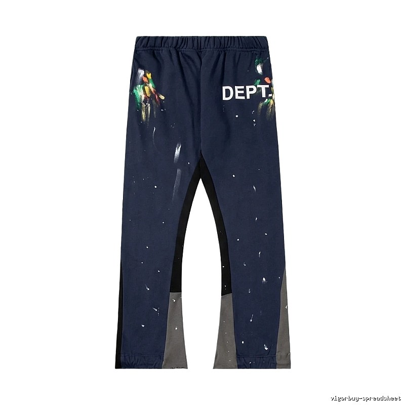 Gallery Dept graffiti-style navy blue pants