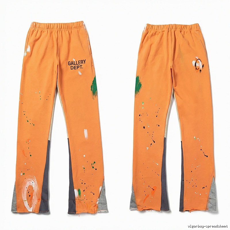 Gallery Dept Graffiti Style Orange Pants