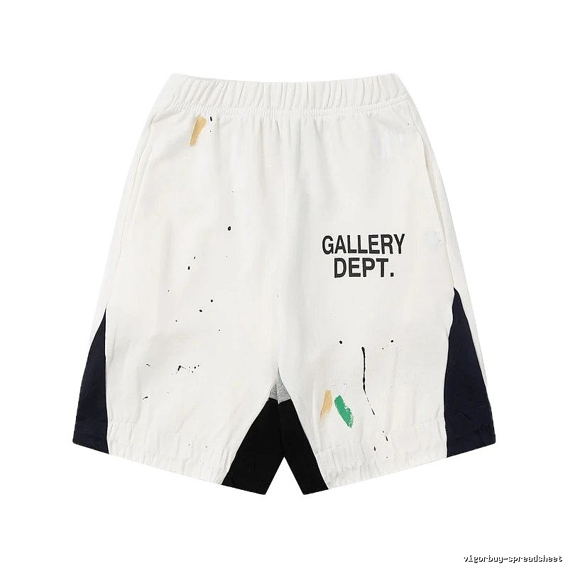 Gallery Dept. Graffiti Style White Shorts