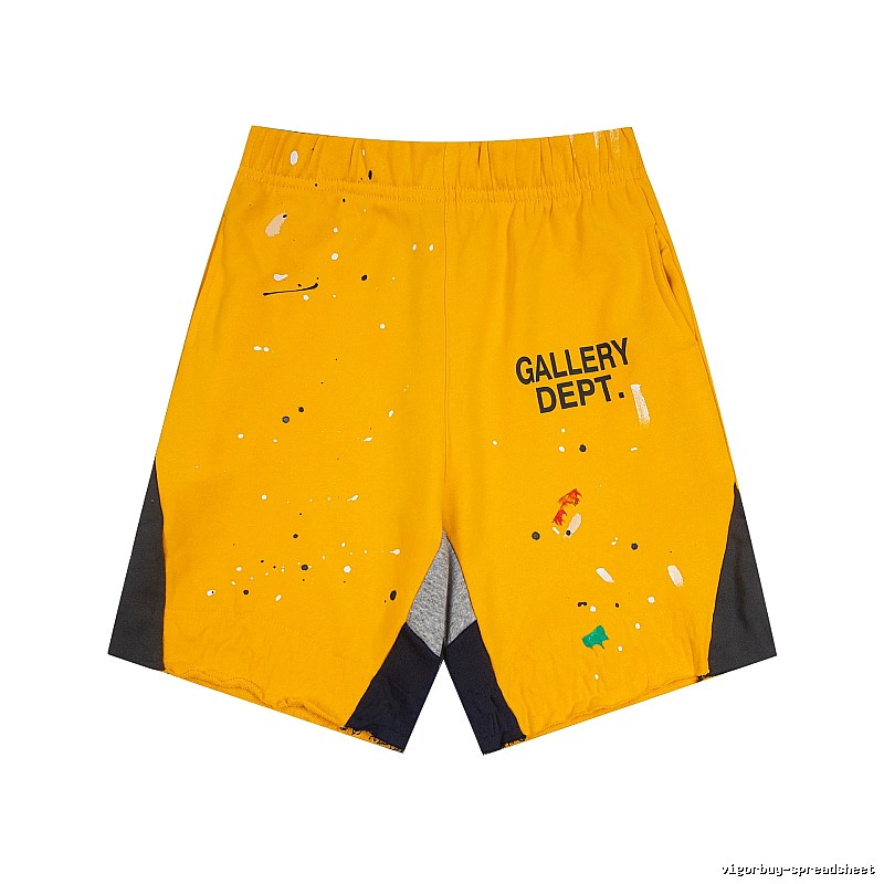 Gallery Dept. Graffiti-style Yellow Shorts