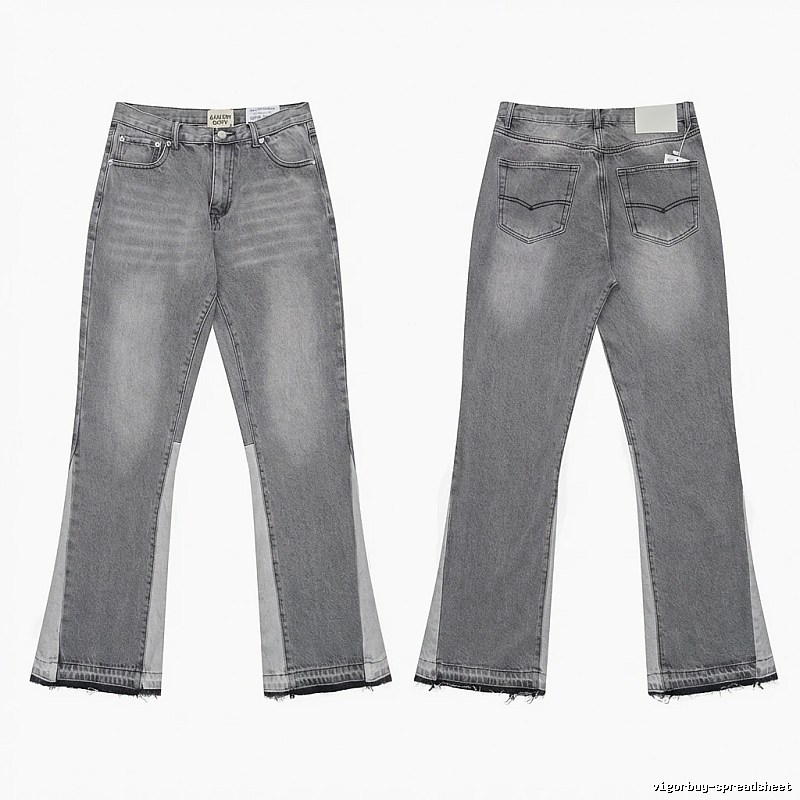 Gallery Dept. patchwork-style grey jeans