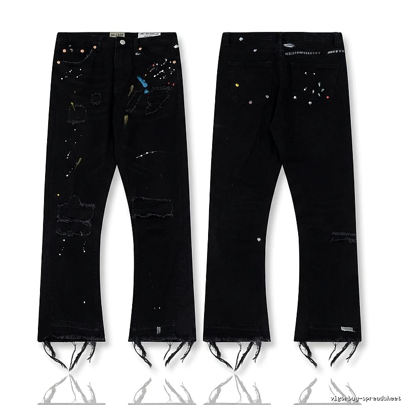 Gallery Dept Ripped Trendy Black Jeans
