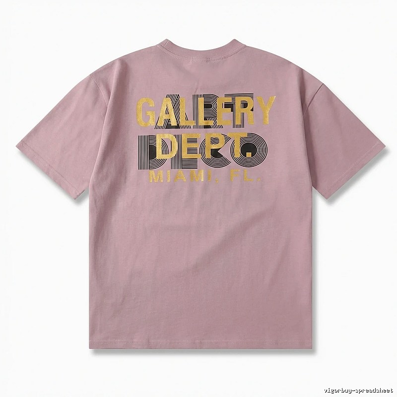 Gallery Dept Simple Style Pink T-shirt