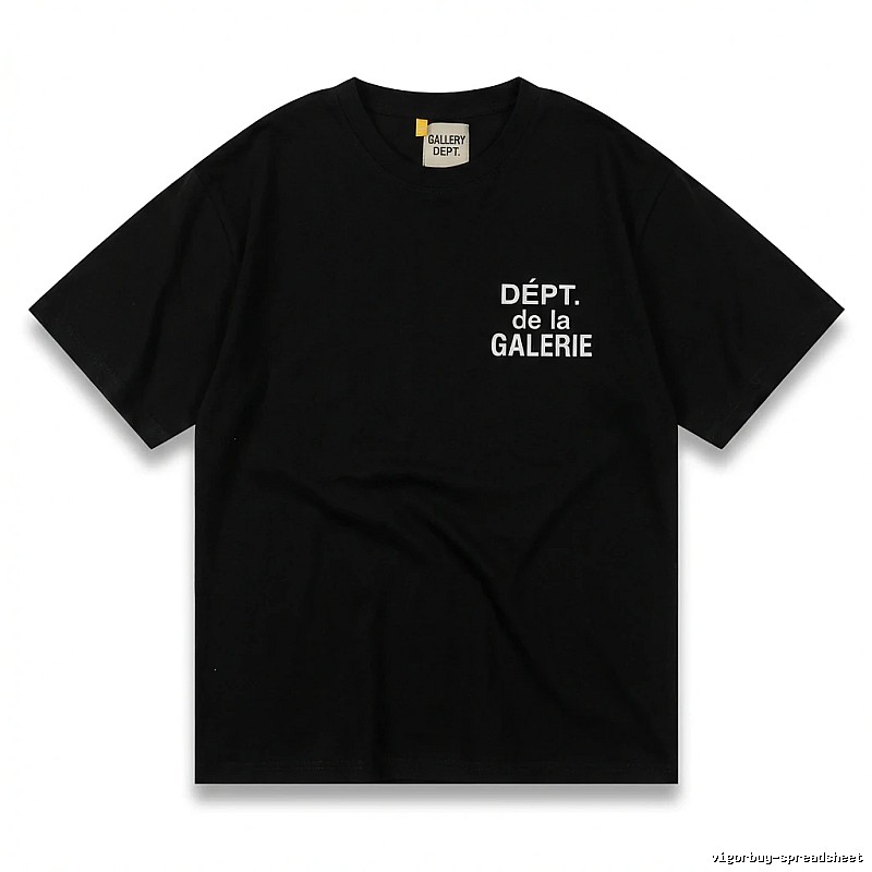 Gallery Dept Trendy and Cool Black T-shirt