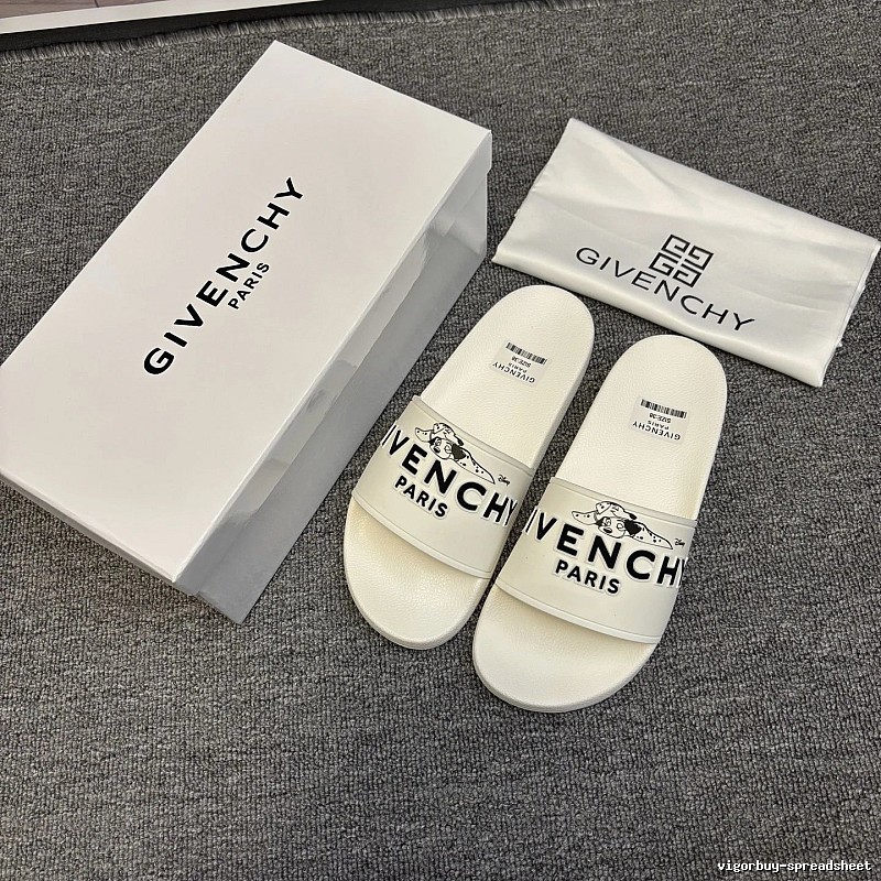 Givenchy x Disney Co-branded Trendy White Slide Sandals