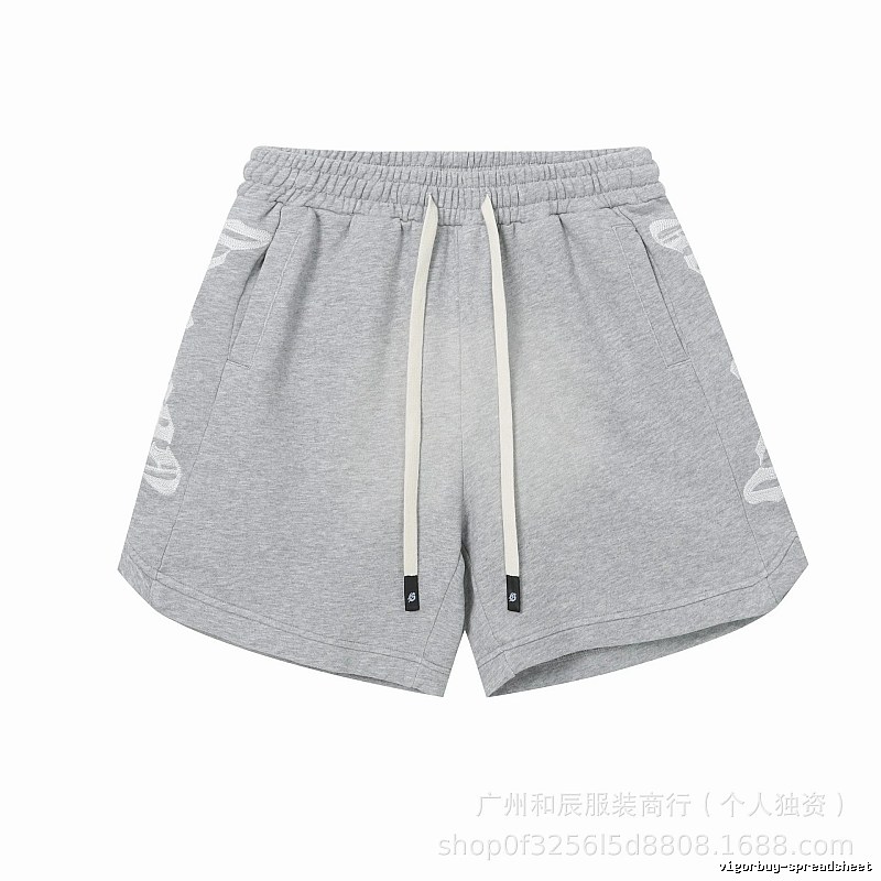 Godspeed Print Street Style Light Gray Casual Shorts