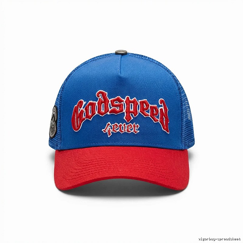 Godspeed Retro Style Red and Blue Hat