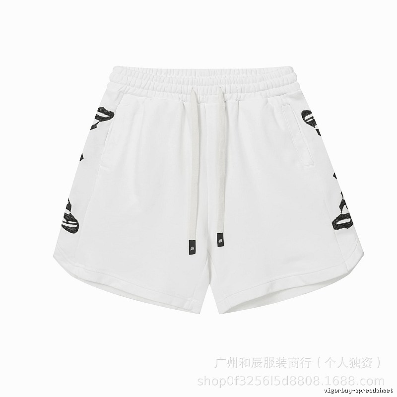 Godspeed Rhinestone Street Style White Shorts