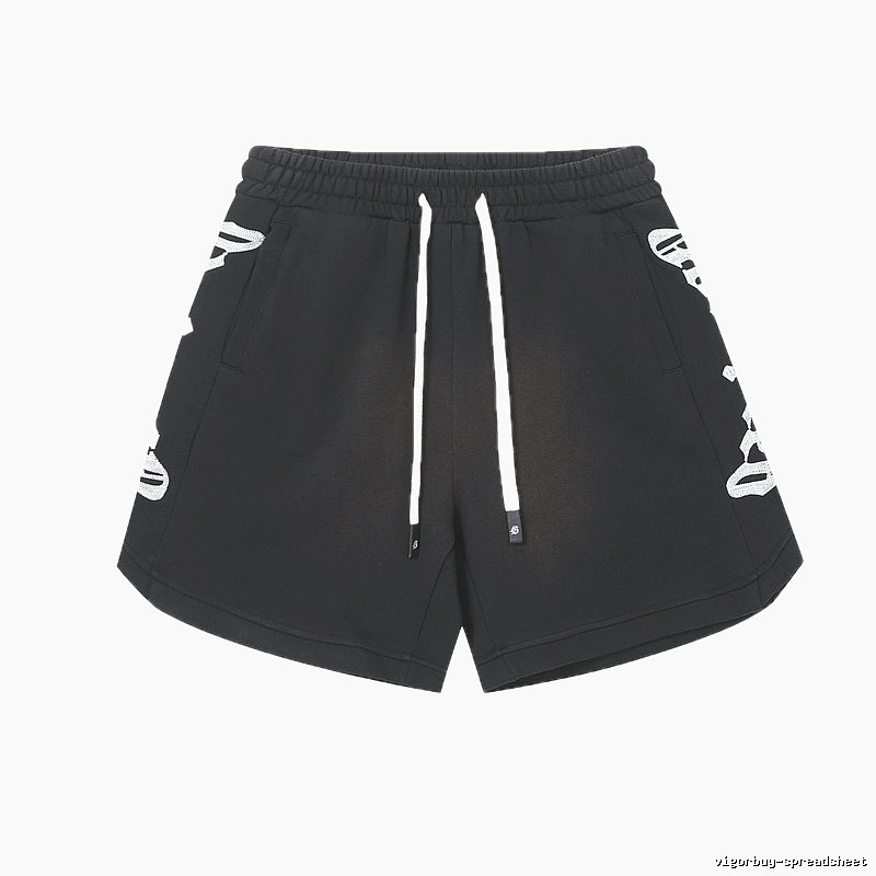 Godspeed skeleton print street style black shorts