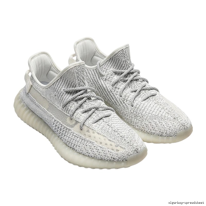 Grey and white casual Yeezy 350 shoes