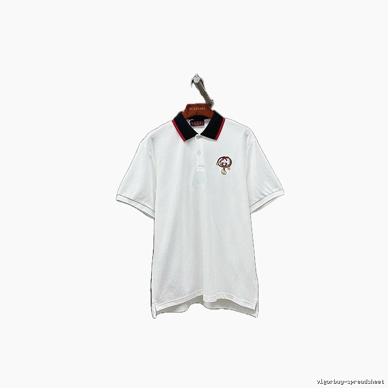 Gucci classic fashion white polo shirt