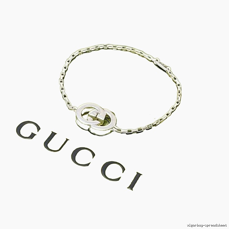 Gucci Double G Sterling Silver Bracelet