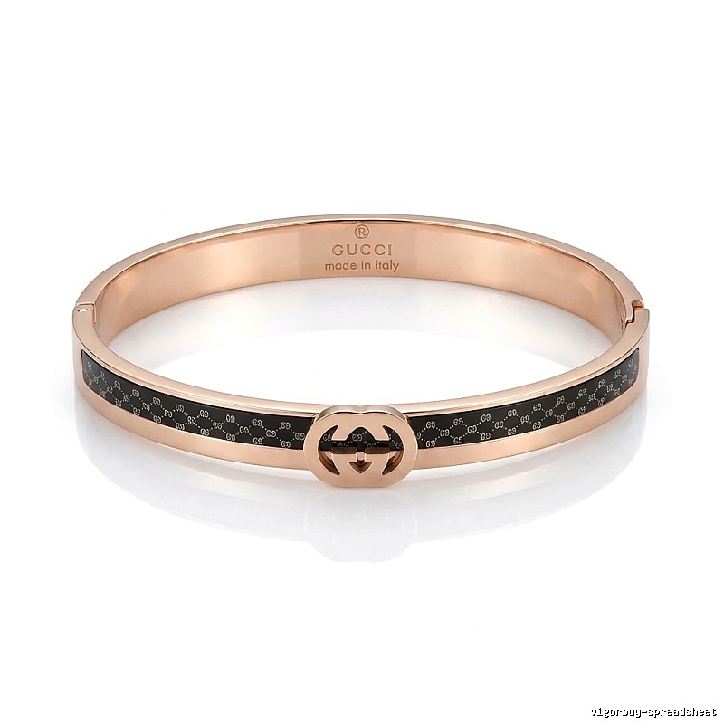 Gucci Double G Vintage Rose Gold Bracelet