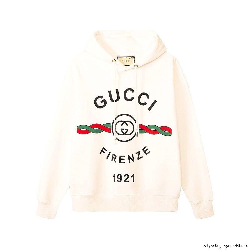 Gucci Hoodie with Cream Hoodie with Gucci Firenze