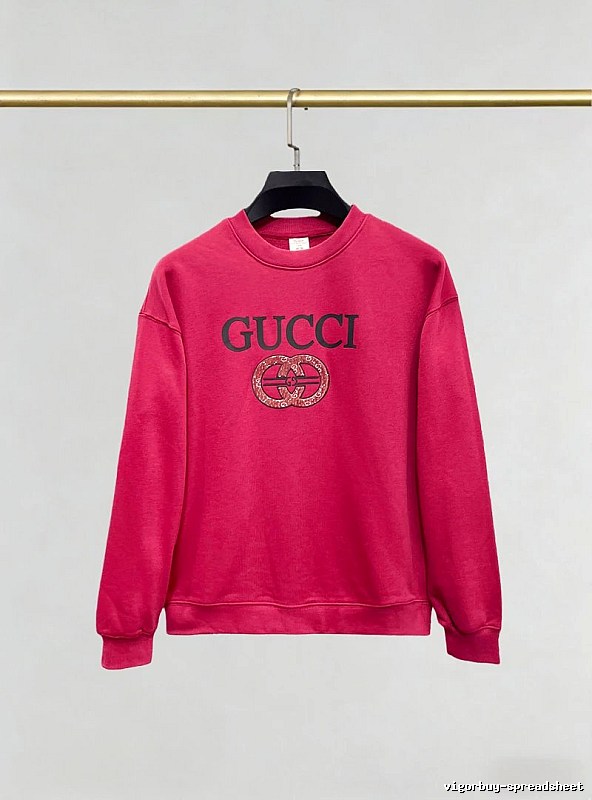 Gucci Pink Crewneck Sweatshirt with Gucci Sweatshirt for Photo Ready