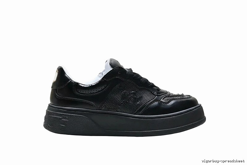Gucci retro-style black sneakers