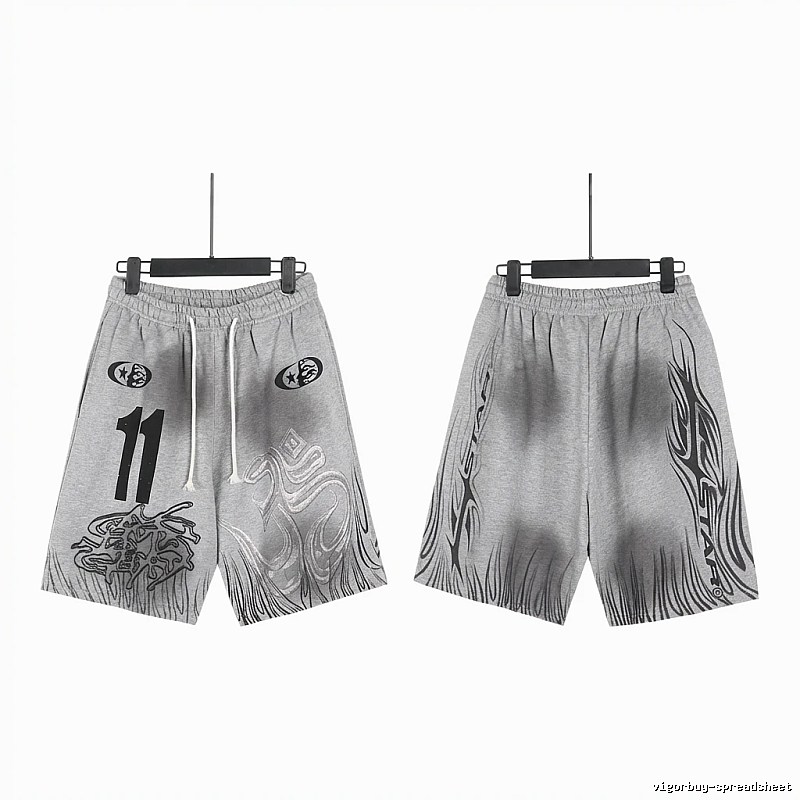 Hellstar dark style gray shorts