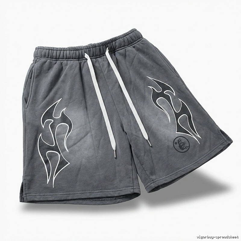 Hellstar Flame Ash Shorts
