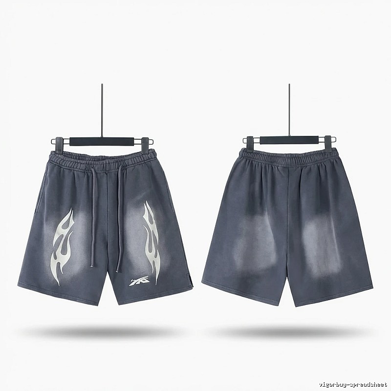 Hellstar Flame Dark Style Shorts