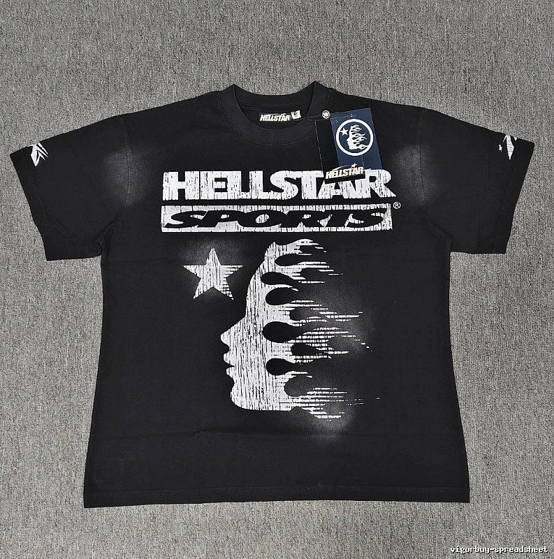 Hellstar Sports Street Style Black Short-sleeve T-shirt