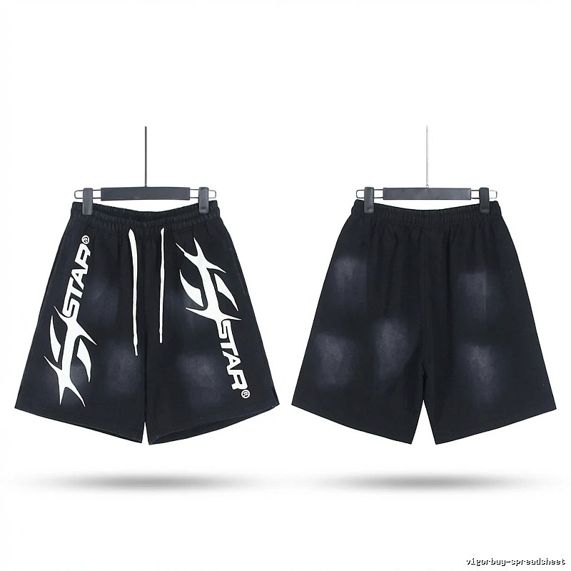 Hellstar Trendy Style Black Shorts