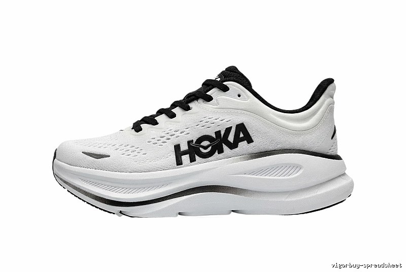 HOKA trendy brand black and white sports shoes