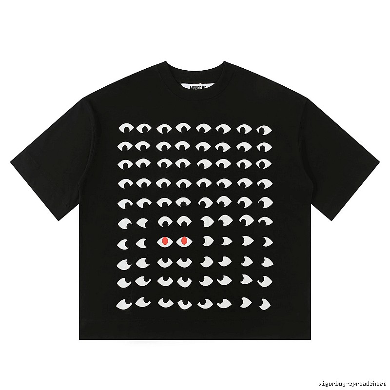 House of Errors Dark Trendy Cool Black Short-sleeve