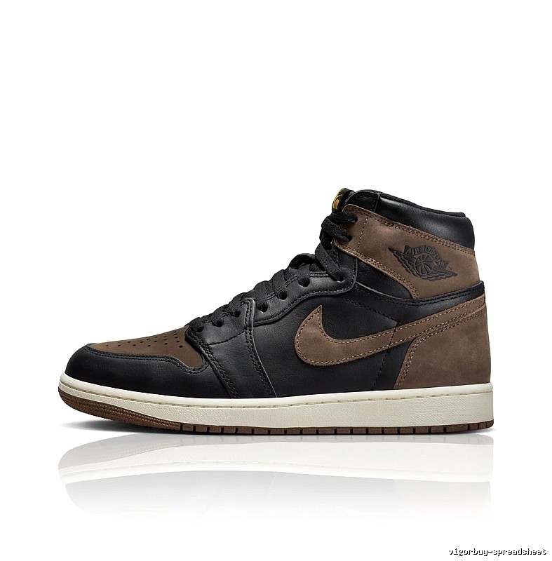Jordan AJ1 High Black Brown shoes