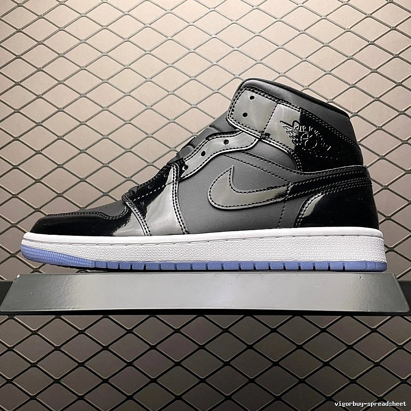 Jordan Black and Gray Contrast Midsole Basketball High-Tops